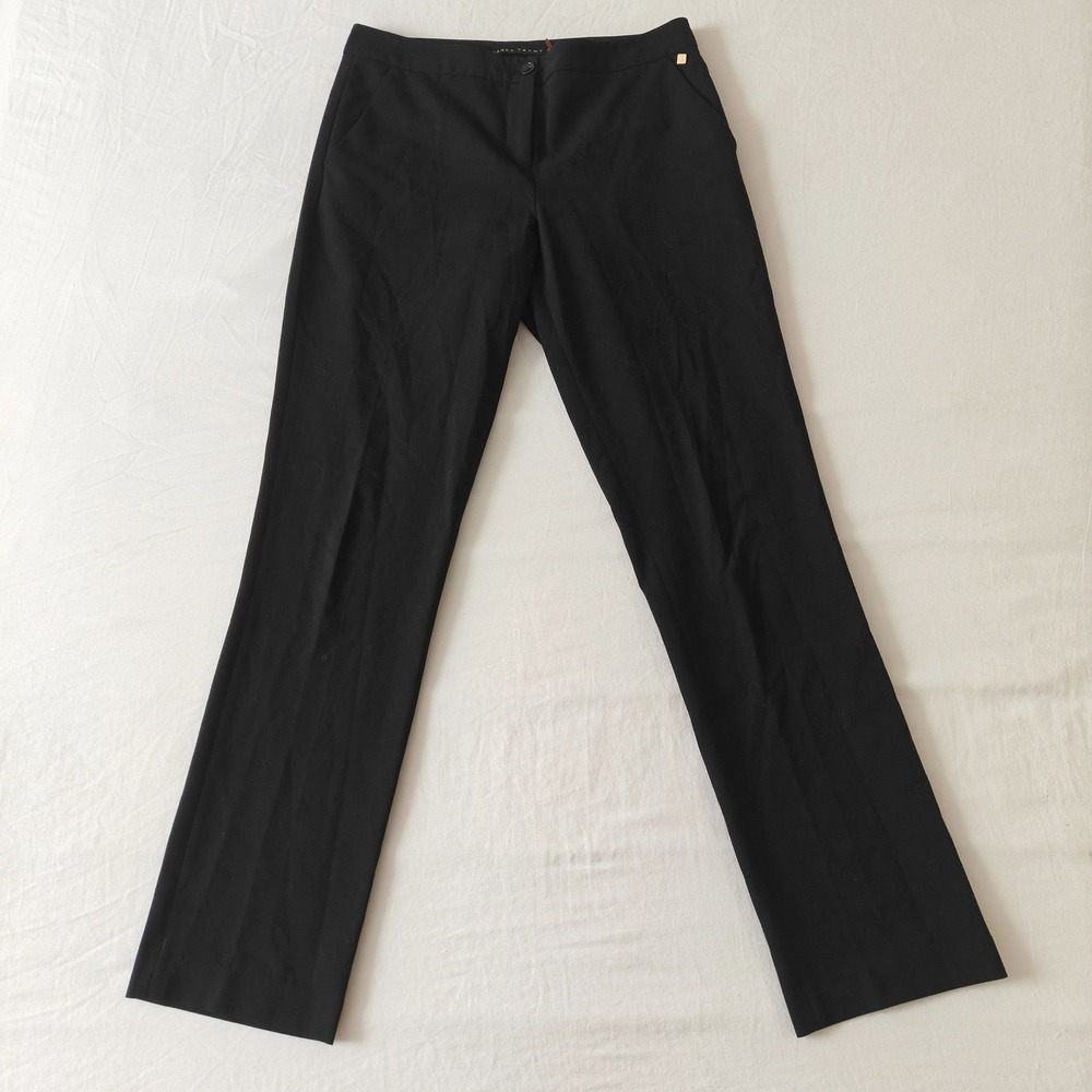 Ivanka Trump Dress Pants Womens 8 Black Straight Leg Stretch Career Trousers